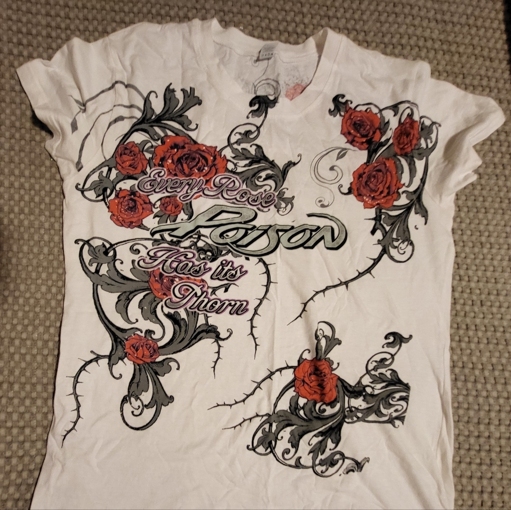 Vintage Poison concert t-shirt, Never worn, fitted XL